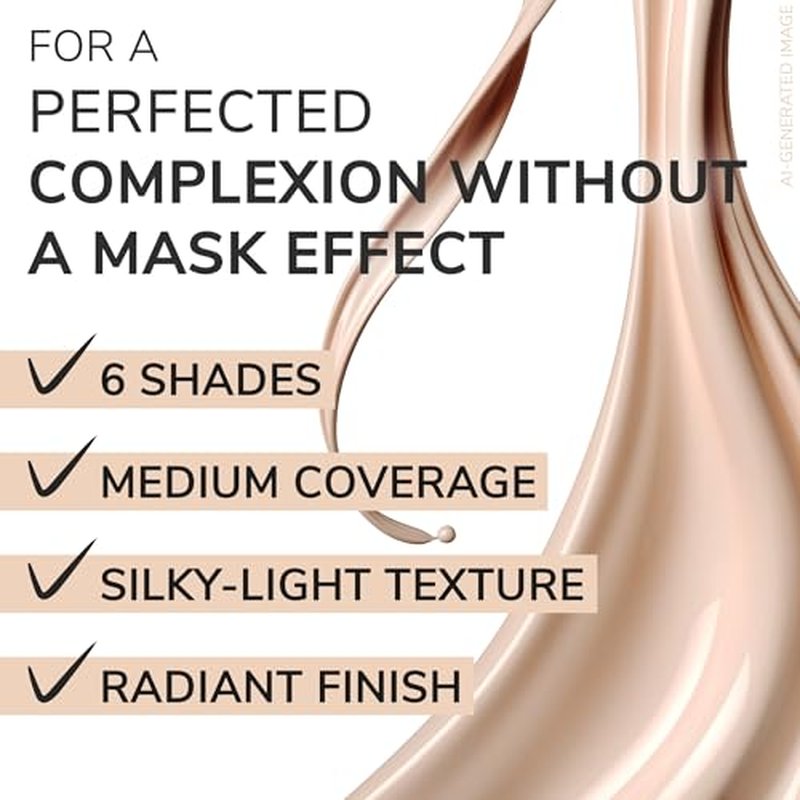 lavera Hyaluron Liquid Foundation - Warm Nude 03 - Foundation Make Up with Hyaluron & Almond Oil for a Flawless Complexion - Face Make Up - PETA Certified - Vegan - Made in Germany - 1 Fl Oz