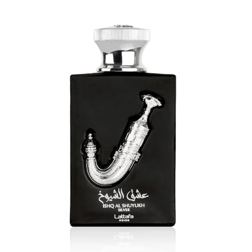 Lattafa Ishq Al Shuyukh Silver Unisex Eau de Parfum Spray Wood 3.4 Fl Oz