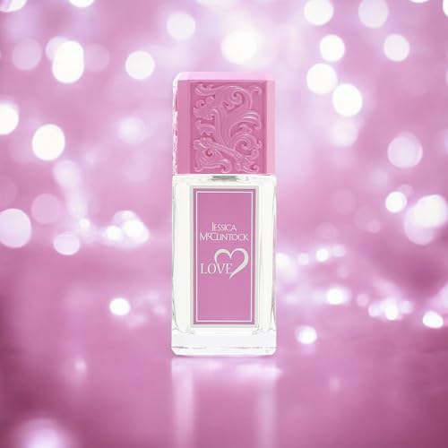 Jessica McClintock Love Eau De Parfum Spray for Women 3.4 oz - Bright Floral Fragrance with Gardenia Jasmine & Amber