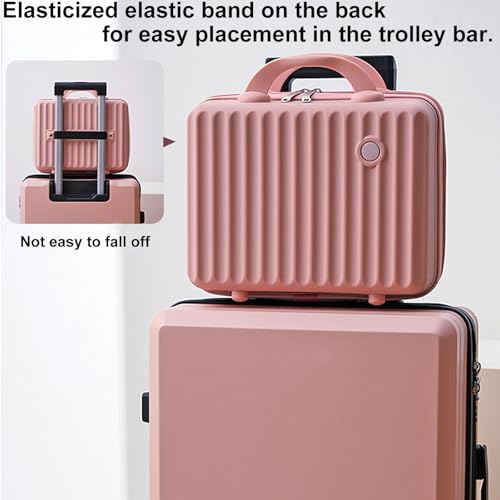 Travel Makeup Bag for Women, Large Waterproof Cosmetic Organizer with 3-piece Set, Toiletry Bag for Gym/College/Gifts | Cute Aesthetic Design (Pink)