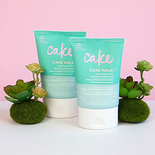 Cake Beauty Walk Triplemint Foot Cr?me, 3.4 Fluid Ounce (Pack of 3)