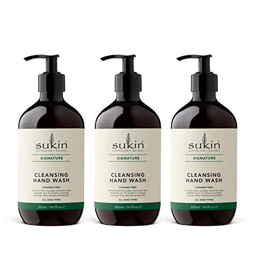 Sukin Cleansing Hand Wash 16.9 Fl Oz Pack of 3 Signature Scent
