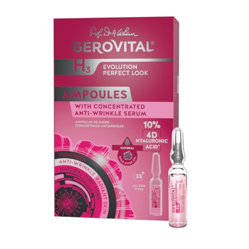 Gerovital EVOLUTION PERFECT LOOK 10% Hyaluronic Acid Serum 4D ? Anti-Wrinkle Ampoules (10 x 2 ml)