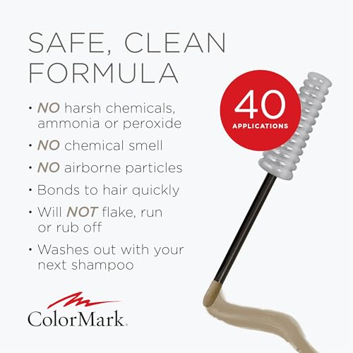 ColorMark Pro Ash Blonde Liquid Gray Root Touch Up Wand Applicator, Real Hair Color