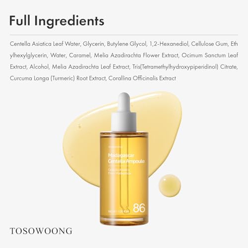 Centella Asiatica Ampoule for Sensitive Skin - Soothing & Calming, 86% Centella