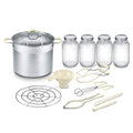 Concord Stainless Steel Canning Pot Set with Jars, Rack, Tongs & Accessories