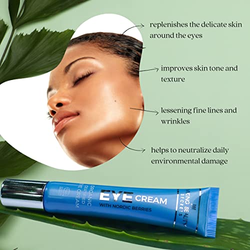Hydrating Eye Cream with Hyaluronic Acid & Nordic Berries for Dark Circles & Fine Lines