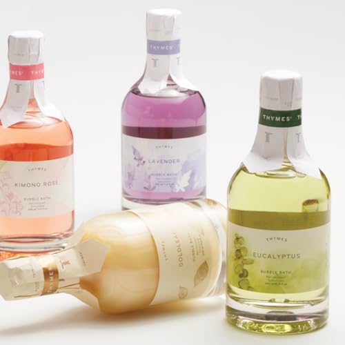 Thymes Lavender Bubble Bath - 11.5 Fl Oz - Relaxing Moisturizing Bath Soak with Botanical Enrichment - Variation of Lavender / 11.5 Fl Oz (Pack of 1)