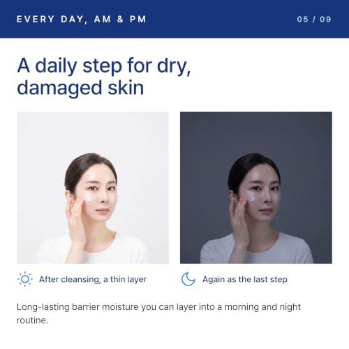 DR120 Barrier Cream 3.4 Fl Oz – 120-Hour Hydration, Ceramide & Hyaluronic Gel for Face & Body – Hypoallergenic & Fragrance-Free, Pack of 1