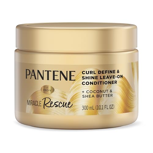 Pantene Miracle Rescue Curl Define & Shine Leave-On Conditioner, 10.1 FL OZ