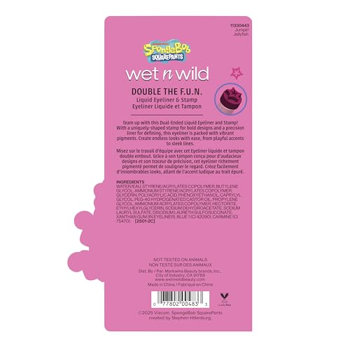 wet n wild Spongebob Double The F.U.N. Liquid Eyeliner & Stamp - Jumpin' Jellyfish