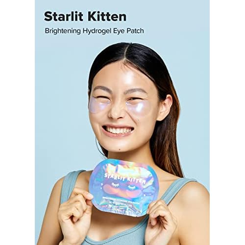 I DEW CARE Hydrogel Eye Patch - Starlit Kitten, 5 EA + Face Cleanser - Namaste Kitten, 5.07 Fl Oz Bundle