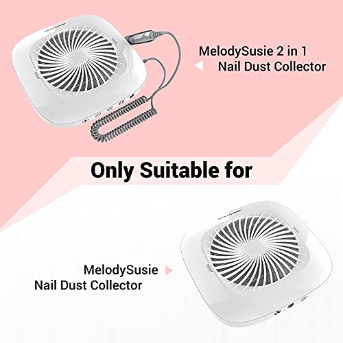 MelodySusie Nail Dust Collector Filter Replacement 4 Pack - Reusable Dust Filters