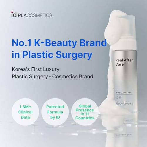 idplacosmetics Real After Care Bubble Glow Toner 5.07 fl.oz (150 ml) ? Micro-Bubble with 42% Rice Bran Water & Gentle AHA/PHA/LHA Exfoliation Hydrating Korean Toner for Smoother Look
