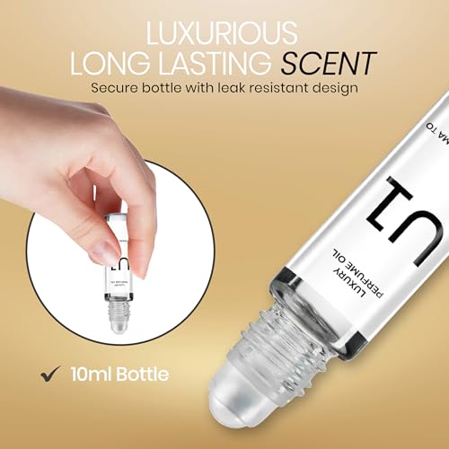 U Series Impression Perfume Oil Roll-On ? Unisex Travel-Friendly Fragrance Based on Iconic Luxury Scents, Long-Lasting Perfume for Men & Women (1 - Pack, U1)