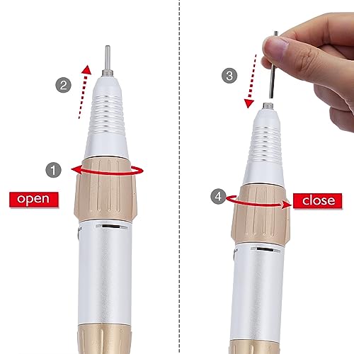 Electric Nail Drill Pen 35000RPM with Replacement Handle for Manicure Pedicure