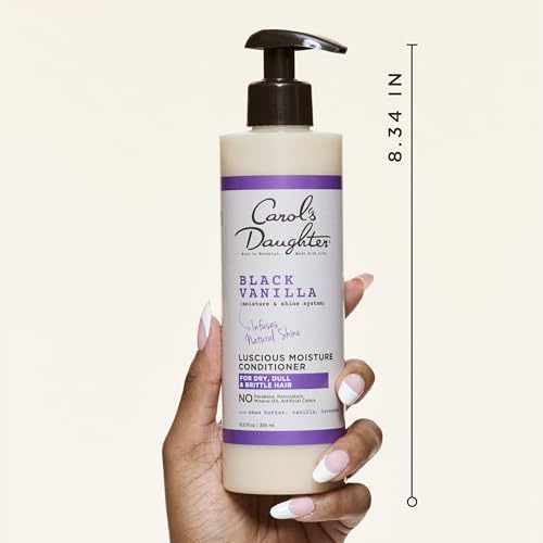 Carol's Daughter Black Vanilla Moisture Sulfate-Free Conditioner 12oz Pack of 2 for Curly & Dry Hair