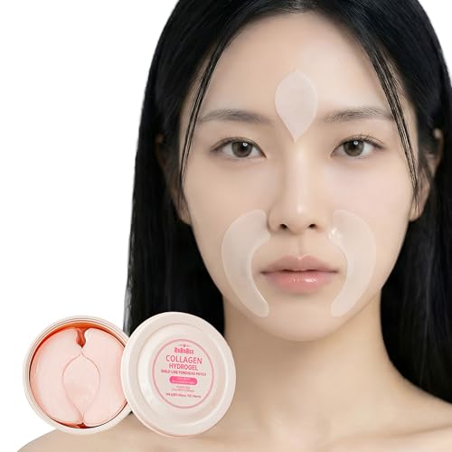 Smile Line Hydrogel Mask - Collagen & Snail Mucin Face Patches for Wrinkles - 90 Sheets Bulk