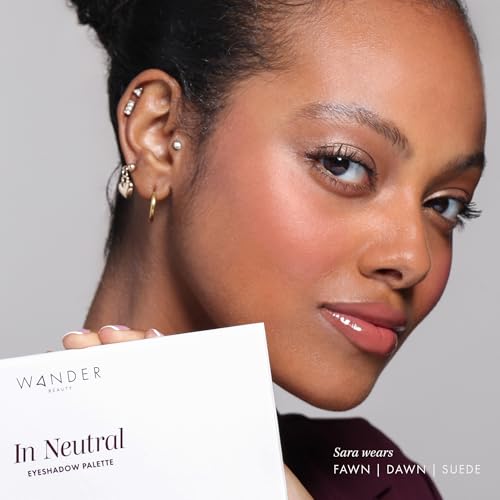Neutral Eyeshadow Palette with 10 Matte and Shimmer Shades - Travel Friendly, Vegan & Cruelty-Free