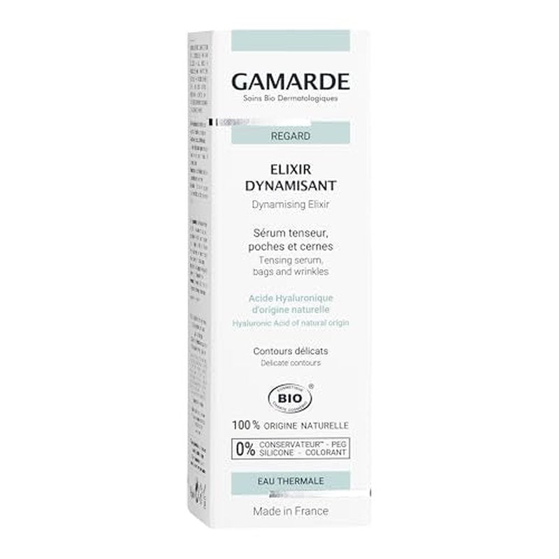 Gamarde Energizing Elixir - Eye Serum Tensor and Decongestant for Eyes - Smoothes Eye Contour - Reduces Puffiness and Dark Circles - 0.35 oz