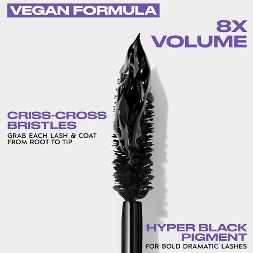 Urban Decay Perversion Volumizing Mascara - Intense Black Lengthening Mascara, Smudge-Resistant, Flake-free, Buildable Lash Volume & Length, Curling & Separating, Vegan Formula