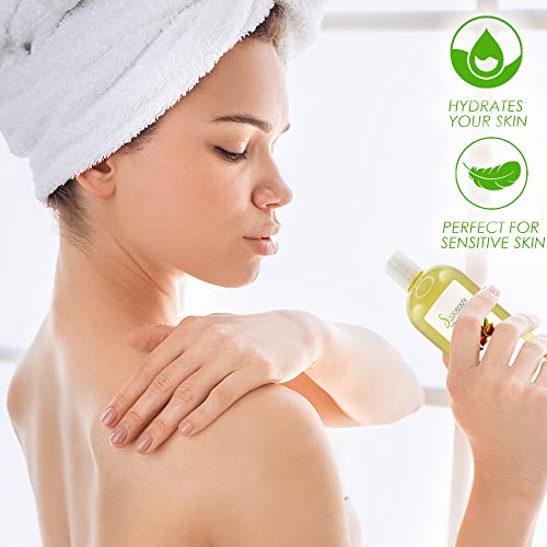 Soapeauty Sweet Almond Oil Cold Pressed 112oz (7lb) Bulk for Skin Hair & Soap Making