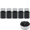 5000 Pcs Silicone Micro Rings Beads 5mm for Hair Extensions - Black, Variation of Black / 5mm