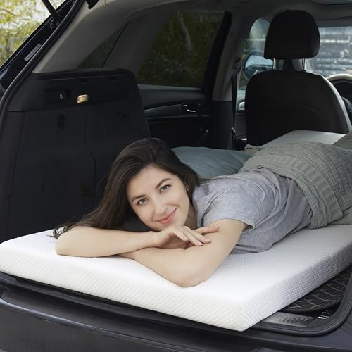 Cot Mattress Topper 3 Inch Gel Memory Foam - White, Medium Plush, 75x30