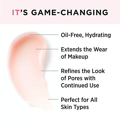 IT Cosmetics Your Skin But Better Makeup Primer+ - Extends Makeup Wear, Hydrates Skin, Refines the Look of Pores - With Glycerin, Bark Extract & Ginger Root Extract - Oil-Free Formula - 1 fl oz