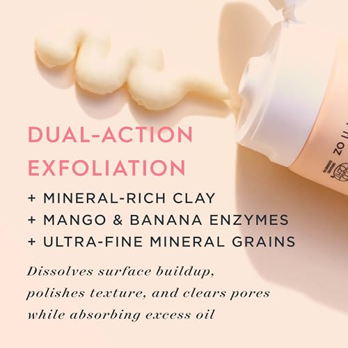 One Love Organics Microderma Scrub & Masque ? Exfoliating Face Scrub and Clay Mask for Smooth, Radiant Skin, Certified Organic & Cruelty Free 100 ml