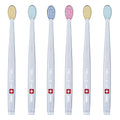 Adult Soft Swiss Toothbrush Set - Gentle Cleaning, 6-Pack