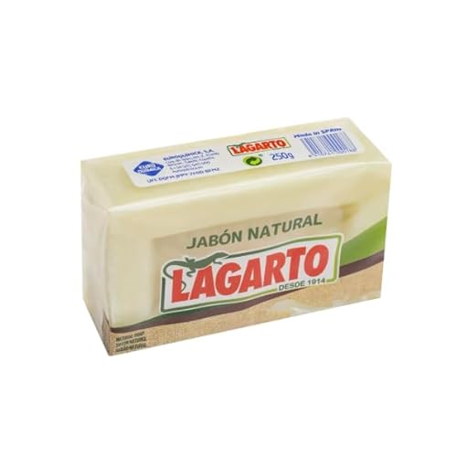 Lagarto JAB?N Natural Green 250 Gr + Lagarto JAB?N Natural 250 Gr (Pack of 2)