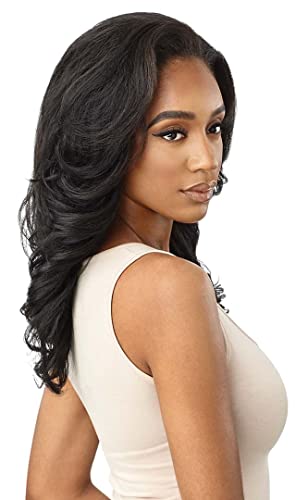 Outre Synthetic Quick Weave Wig - Neesha H305, Jet Black 1 - Natural Texture & Volume