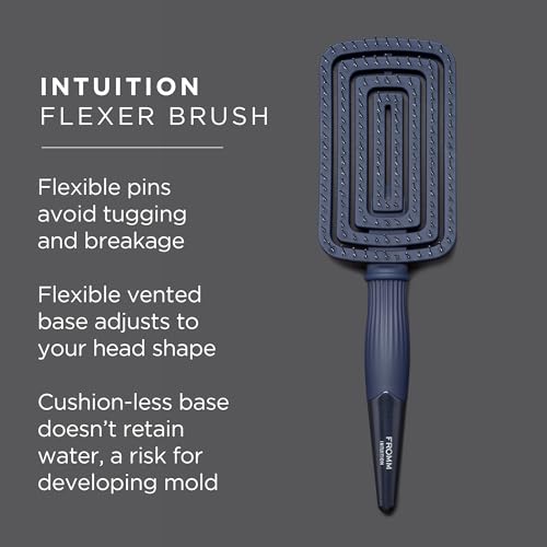 Fromm Intuition Flexer Vent Hair Brush - Flexible Wet & Dry Detangler