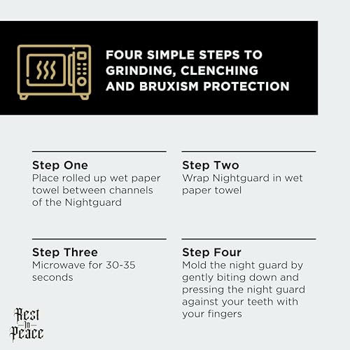 CUSTMBITE Rest in Peace Clear Night Guard for Grinding & Clenching 2-Pack