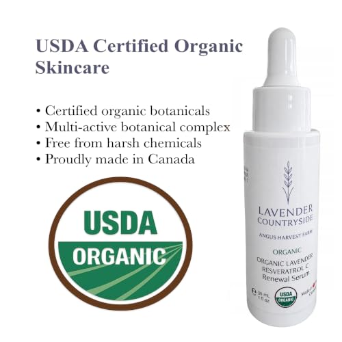 Organic Resveratrol Face Serum with Lavender | Anti-Aging & Brightening
