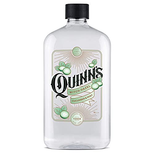 Quinn's Pure Castile Organic Unscented Liquid Soap 32 oz Alcohol Free Witch Hazel Cucumber & Mint 16 oz