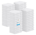 White Cotton Face Towels 12x12 Inch Pack of 48 - Wash Cloths for Face & Body