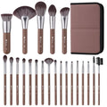 DUcare Professional Makeup Brush Set 22Pcs with Travel Case Synthetic Kabuki Foundation Brush, Face Powder Brush, Blush Brush, Concealer Brush, Eyeshadow Brushes