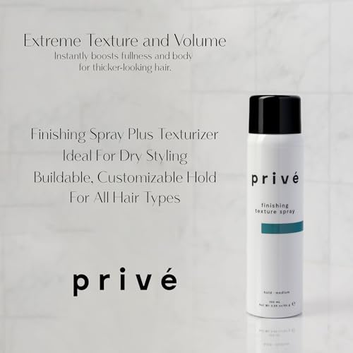 Privé Finishing Texture Spray 3.05 Oz Lightweight Flexible Hold Tousled Hair