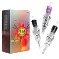 50Pcs Tattoo Cartridge Needles Set - Mixed Round Liner & Curved Magnum - Variation of 50Pcs- 10RL+12RM