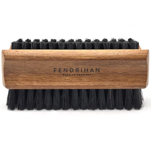 Genuine Boar Bristle Nail Brush with Beech Wood Handle - German Made, 4 Inch