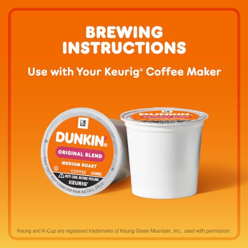 Dunkin’ Original Blend Medium Roast Coffee K-Cup Pods 128 Count - Pack of 4