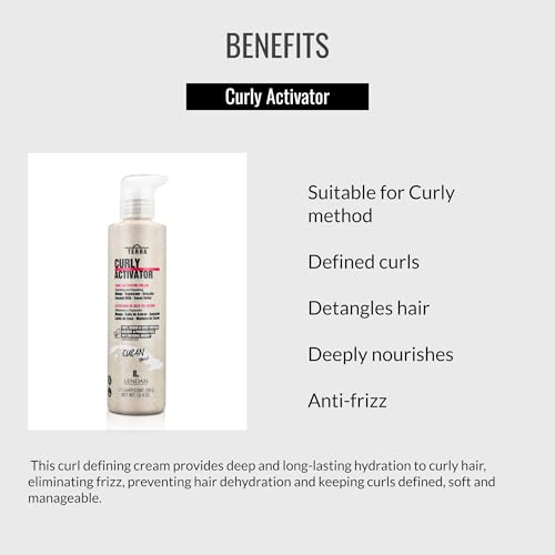 Curl Activator Cream for Defined, Frizz-Free Curly Hair - 275ml