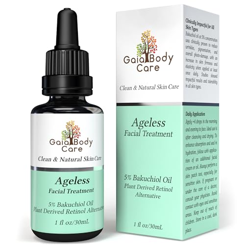 Rose Bakuchiol Facial Oil - Organic Anti-Aging Skin Care 1oz