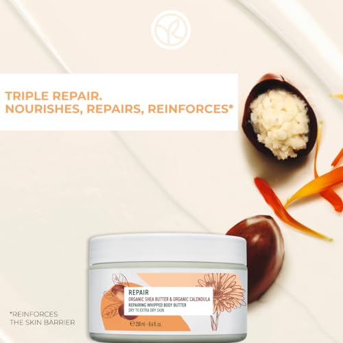 Yves Rocher Shea Butter Body Cream for Dry Skin - Nourishing Moisturizer, 8.4 FL OZ