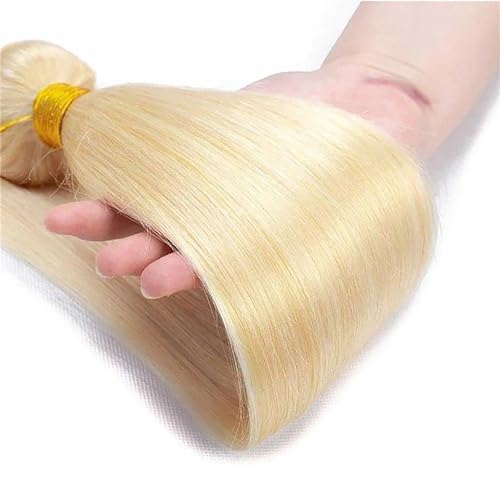 613 Blonde Hair Bundles - 16 Inch Straight Human Hair Extensions | Unprocessed Brazilian Virgin Hair