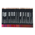 30 pcs Lip Liner Pencil Set, High Pigmented Lip Makeup, Long-wearing, Deep and Rich in Color, Enhance Lip Volume, 6.25 inches Long Wooden Pencil