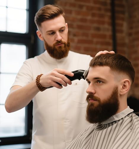 Cordless Hair Clippers and Beard Trimmer Set with LCD Display for Men Women - Professional Grooming Kit