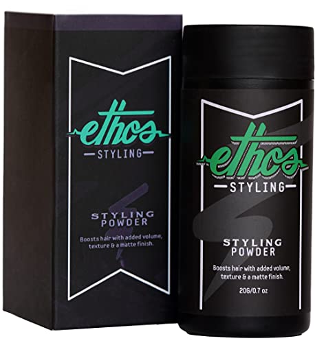 Ethos Styling Texture Powder for Men - Volumizing Matte Hair Powder, Strong Hold, 20g